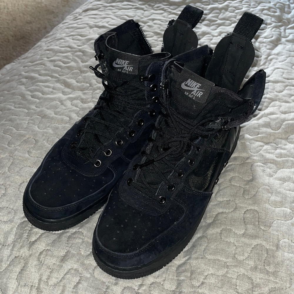 Mens Sz 9 Black Nike SF AF 1 Boots